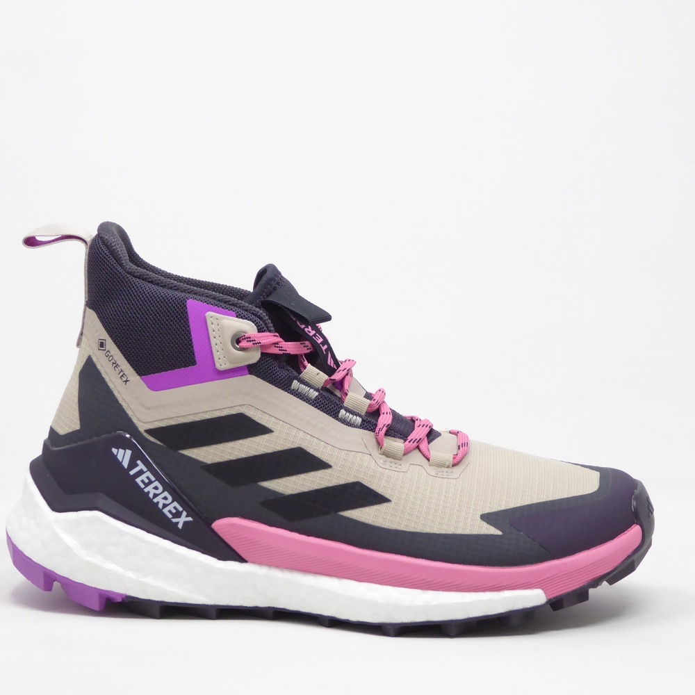 adidas Terrex Lace-Up Hiking Boots in Beige, Black & Pink